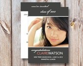 Graduation Announcement & Invitation - "Congratulations" (5x7)