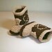 NEWBORN Baby Cowboy Booties - Two-Tone Brown