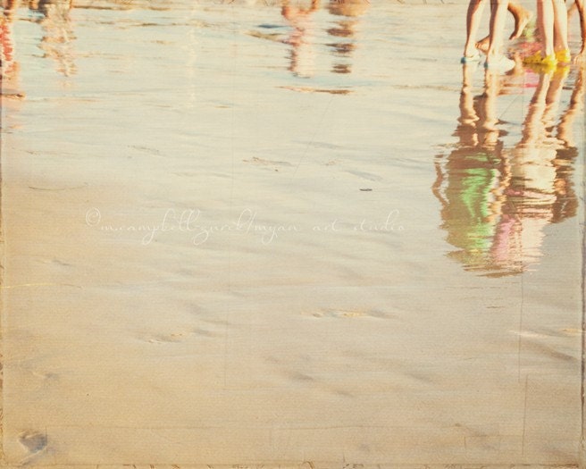 endless summer no. 3. playful beach photograph Santa Monica seaside vacation children memories water. warm colorful girls room
