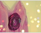 Lingerie: Vintage Slip Hand Dyed in Pale Orchid Purple (M)