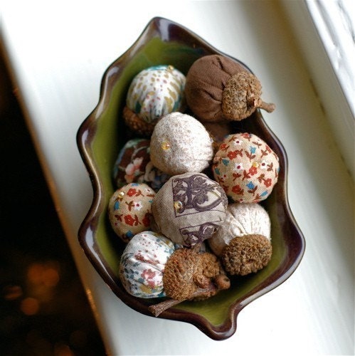 Lavender Filled Acorn Sachets -- Made to Order