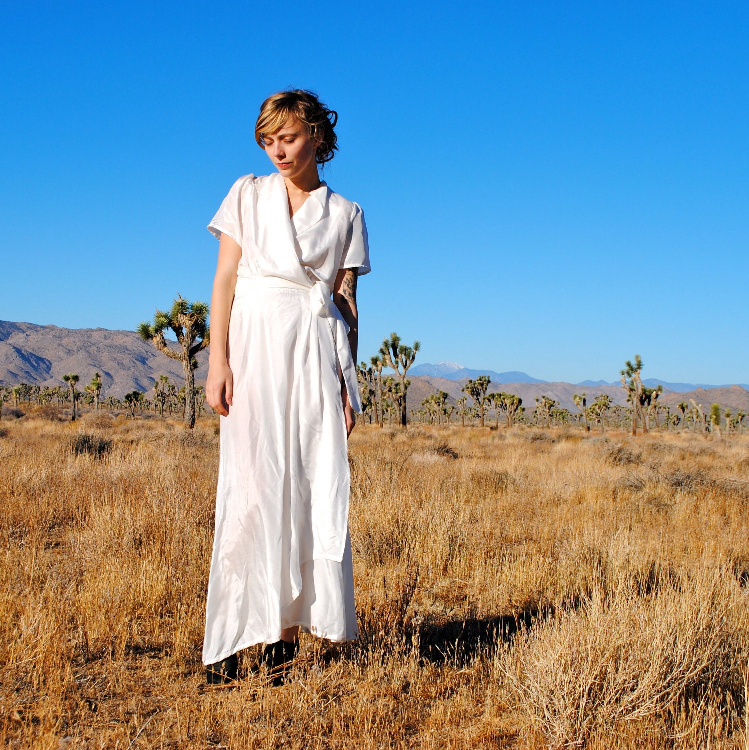 Organic Silk House Robe- Peace Silk