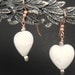 Pink Lampwork Swirled Hearts with Copper and Pyrite