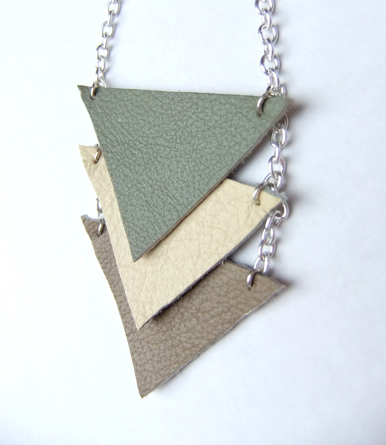 Geometric Leather Necklace - AREjewellery