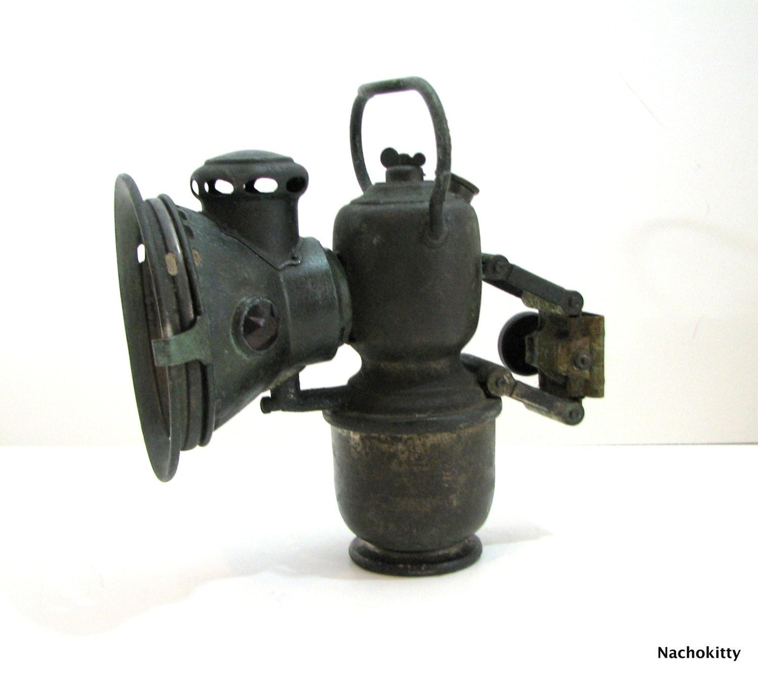 1900s Bicycle Head Lamp Antique Electric Bike