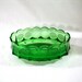 Fostoria Emerald Green Oval Bowl, Circa 1958, 1887 Coin Pattern