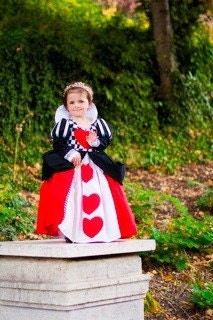 Handmade Queen of Hearts Costume/ Dress up sizes 3 thru 6