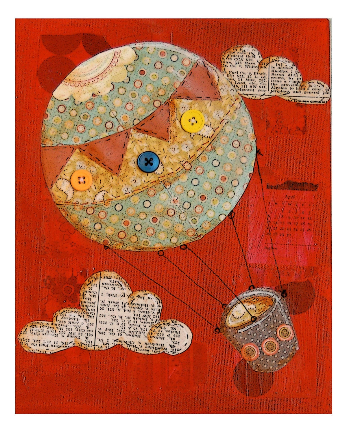 Vintage Balloon Print