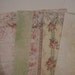 Vintage Chic Floral Scrapbooking 12x12 Shabby Chic Paper pack pink green blue Vintage style Romantic Victorian prints Floral patterns