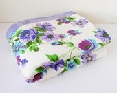Rose pattern acrylic blanket, bed spread, throw