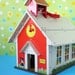 Fisher Price school house, children, kids, toy, 1971- vintage by Kitsch Cafe