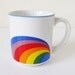 RESERVED FOR MARINA - Vintage rainbow mug