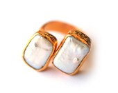 Rectangle Pearls Ring