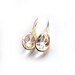 White Clear Quartz Faceted Drop Earrings