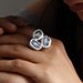 Raw Aquamarine Stones Silver Ring