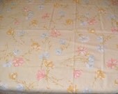 Yellow Field - 1 yard vintage fabric