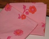 Candy Pink - really fat quarter - upcycled fabric