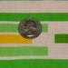 Lemon Lime - 1 yard vintage linens fabric