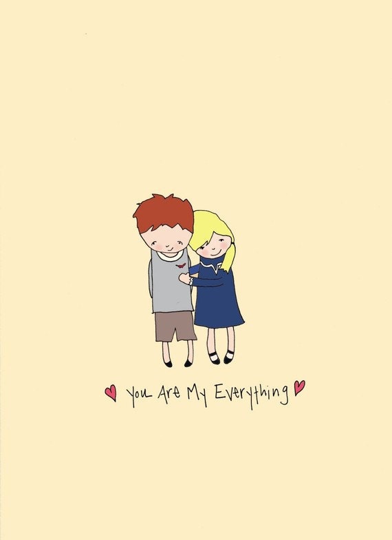 Wall Print - 5x7 Illustration Art Print - Just So You Know - Valentine's Day, Love, Gift, Romance, Relationships, Home Decor, Wall Decor
