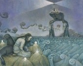 Sea Lion Dream Postcard (Lost Selkie)