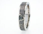 Mangagement or Engagement Meteorite Ring / Platinum Meteorite Ring set