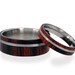Wood -Ironwood- Ring Set on a Titanium Band