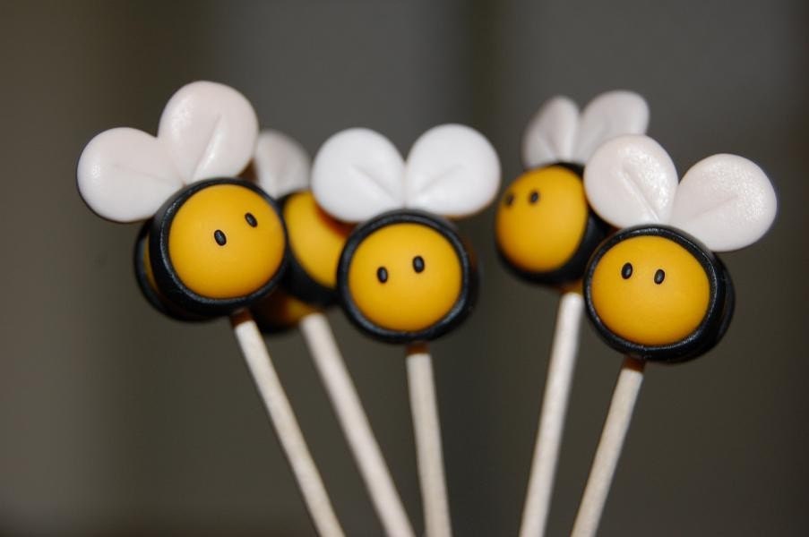 Custom Bumblebee Cupcake Toppers