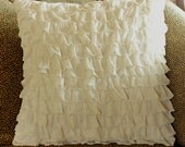 Ruffle pillow covers