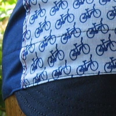 Blue Bikes and more Bikes handmade Cycling cap