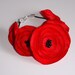 Pretty Red Fabric Poppy Bracelet