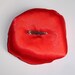 Pretty Red Poppy Fabric Flower Corsage - Hand Made