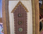 Birdhouse Mini Quilt Hanging