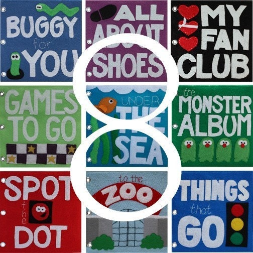 Your Choice - Any Eight ePatterns for Our Quiet Books