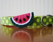 Waggin' Watermelon Custom Dog Collar