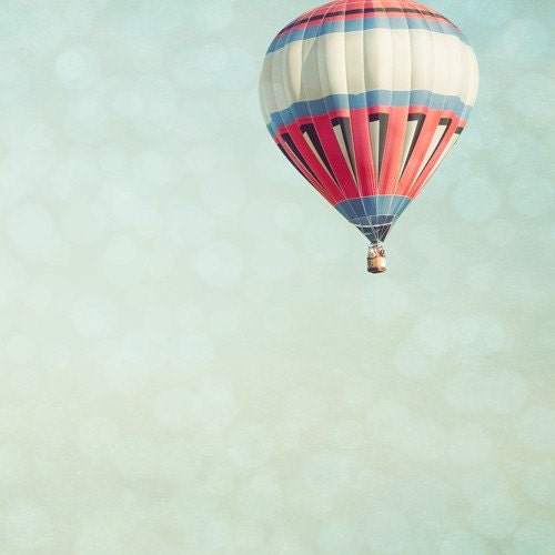 Ascent. Hot Air Balloon 5x5 Fine Art Photography Print by Tricia McKellar. No. 3413