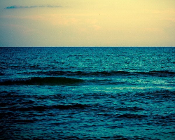 Large Ocean Photograph, Water and Sky, 24x30 Print by Tricia McKellar, No. 8549