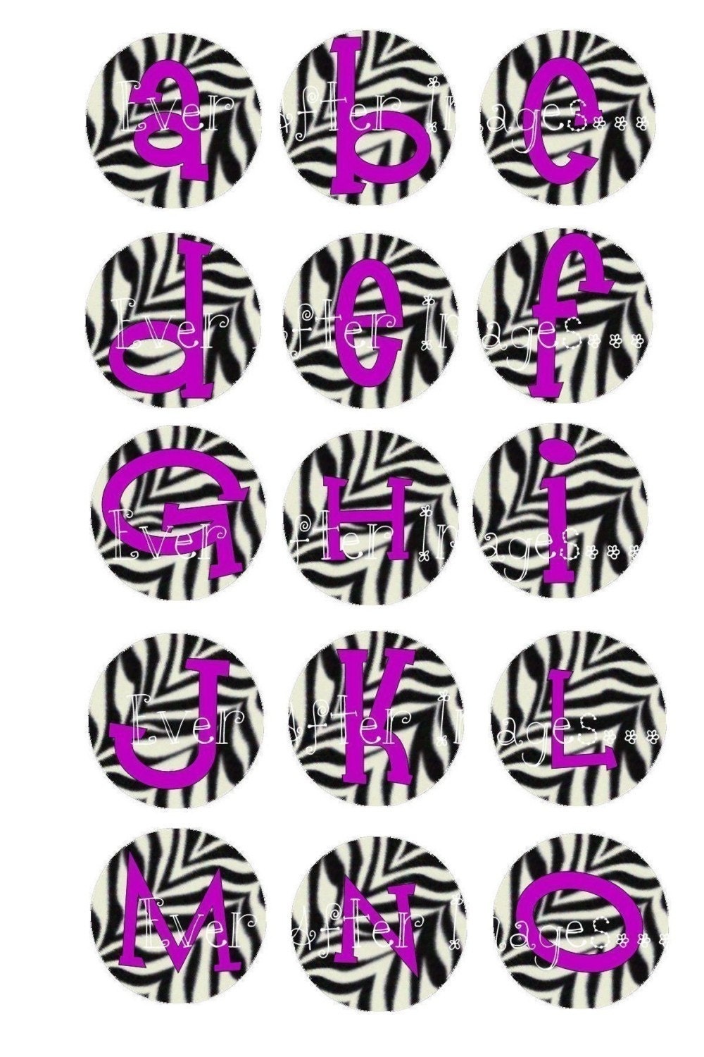 Zebra Initials