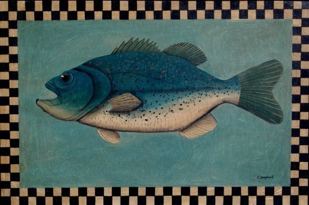 Largemouth Bass Giclee Print by Tim Campbell