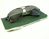 Organic Sunglass Case for Men - Eco Friendly Glasses Holder - Forest Green - Great Eco Gift - Free Giftwrap