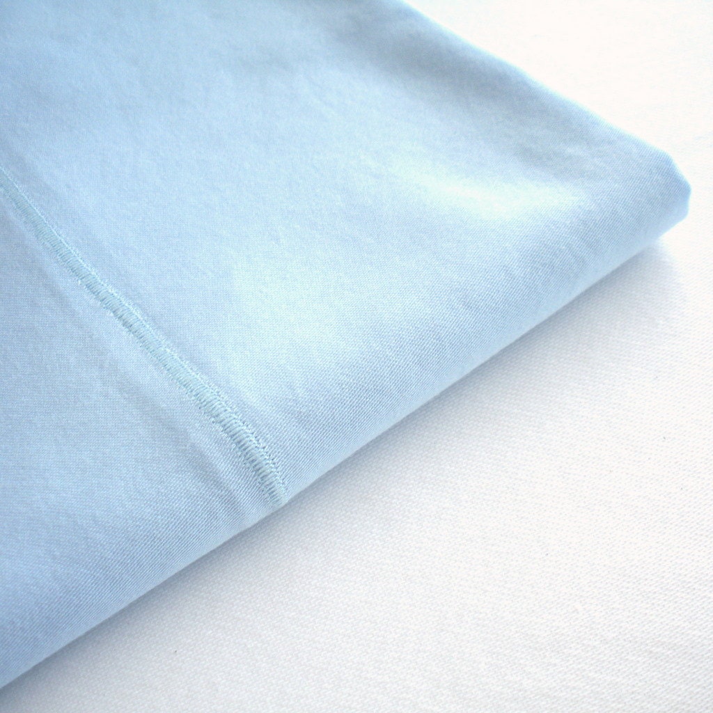 Organic Cotton Pillowcase - Standard Sized - Luxury, Eco Friendly - Light Blue - Eco Gift Idea - Free Gift Wrap