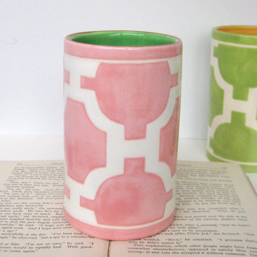 Number 5 Hampton Links Vase in Light Pink