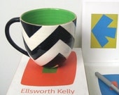 Buckley Chevron Mug in Navy