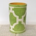 Number 5 Cylinder Vase in Hampton Links Chartreuse colorway
