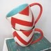 Buckley Chevron Mug in Coral