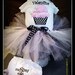 Embroidered Customized Birthday Outfit Top, Tutu, bloomers, and Bow