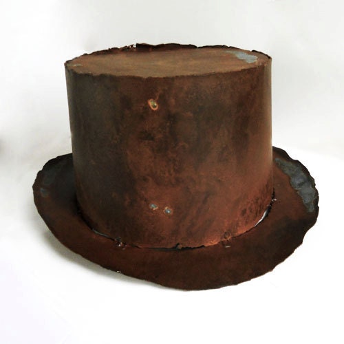 Steel Top Hat Metal Art OOAK Sculpture by jimmorey on Etsy