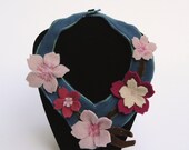 Pink Cherry Blossom Necklace/Neckpiece