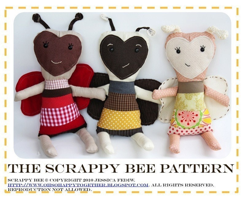 The Scrappy Bee PDF Pattern by Happy Together