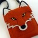 iPad case - Fox in rusty felt  - Made to order