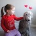 SALE - Mom Tattoo Heart Shirt - Long Sleeved Red Shirt - Size 6